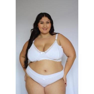 Imagem de Sutiã de Renda PLUS SIZE Virginia Sustentação - Charme Dela's, Branco,