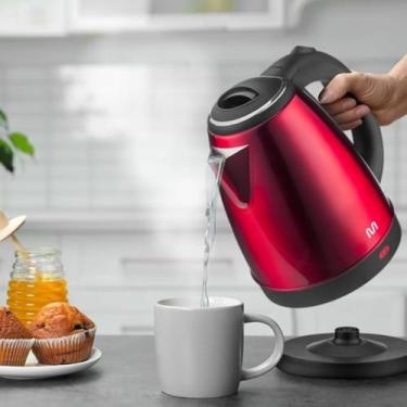 Imagem de Chaleira Elétrica Inox Vermelha 1,8L 127v 1150w Multi - SEM MARCA