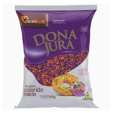 Imagem de Chocolate Granulado Colorido Macio Halloween 500g - Dona Jura