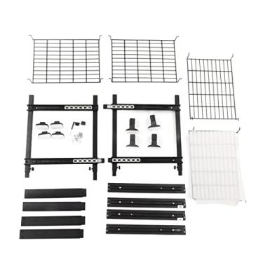 Imagem de Armário de 2 níveis, organizador de gaveta deslizante resistente de 2 níveis, guia silencioso e escalável para panelas (camada dupla grande)