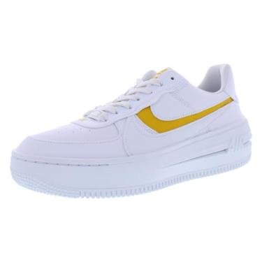 Imagem de Nike Air Force 1 PLT.AF.orm, tênis feminino, Ocre branco e amarelo, 40