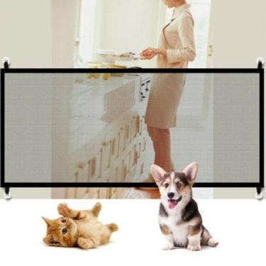 Imagem de Portão Tela Grade De Porta Varanda Apartamento Cachorros Pequeno Medio