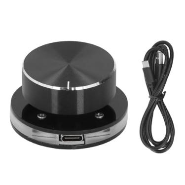 Imagem de Chiffonade Botão com luz RGB, botão de volume, função mudo de uma tecla, compatível com sistemas Windows com Android, controlador de ajuste de mídia externo de PC