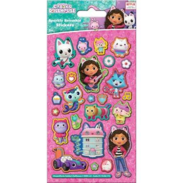 Imagem de Gabby's Dollhouse Sparkly Adesivos reutilizáveis Produto oficial licenciado