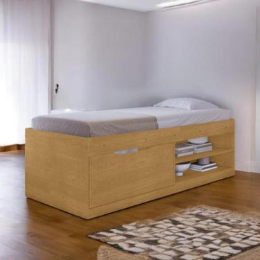 Imagem de Cama Box Solteiro com Sapateira Penélope Naturalle - Framar