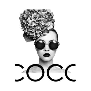Imagem de Pôster De Perfume Coco Preto E Branco Arte De Parede Minimalista De Lu