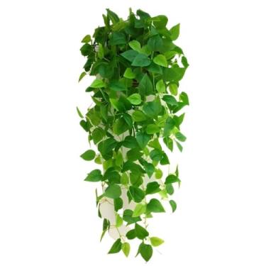 Imagem de Plantas Decorativas Artificiais, Flores Artificiais Decorativas,Folhagem Realista E Detalhes Em Trepadeira, Comprimento: 1 Metro