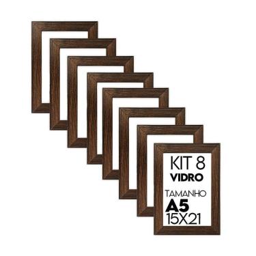 Imagem de Porta Retrato de Vidro 15x21cm Kit com 8 Unidades Lembrancinha de Festa