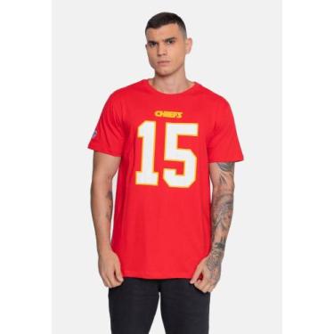 Imagem de Camiseta Masculina NFL Estampada Kansas City Chiefs Vermelha, M