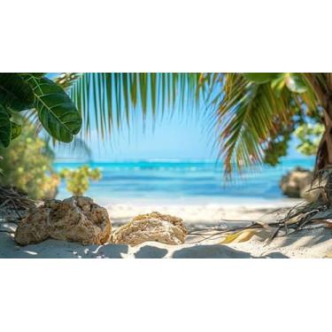 Imagem de Quadro Decorativo com Estampasummer Vibe Beachstone Podium For Product 40 x 40 Papel 1 unidade