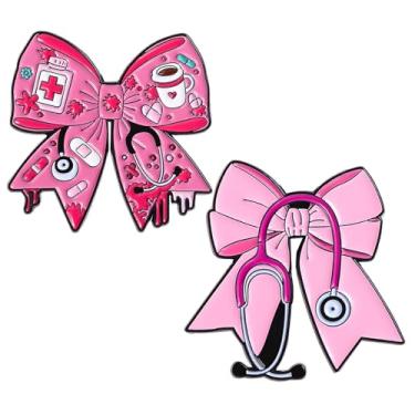 Imagem de Broche de útero, alfinetes de obgyn médicos, broche de estetoscópio, símbolo de medicina, broche de pulmão para ginecologista, médicos, enfermeiras, presentes joias, Medium, Metal, Sem Pedra Preciosa