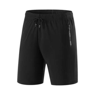 Imagem de Bermuda Masculina De Secagem Rápida Para Praia E Corrida Com Bolsos Co