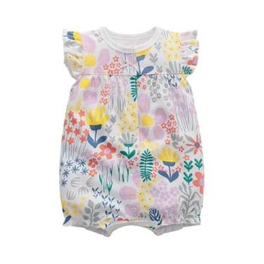 Imagem de Macacão de Bebê de Algodão para Verão - Manga Curta - Recém-Nascido, T