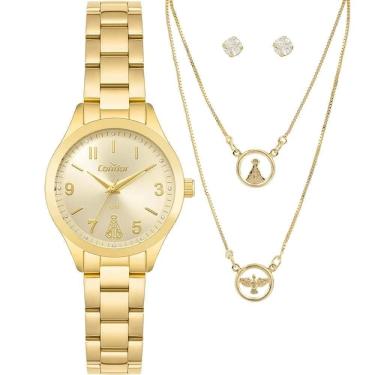 Imagem de Relógio Condor Feminino Ref: Co2035Nig/K4X Dourado Aparecida