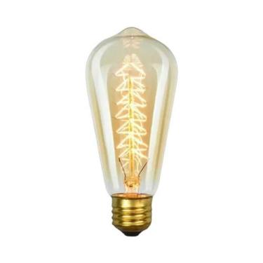 Imagem de Lâmpada Incandescente Retro Edison E27 220V/110V 40W Decoração De Ambi