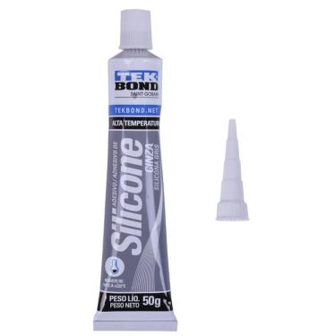Imagem de Adesivo De Silicone Acetinado Cinza - 22014001202 - Tekbond
