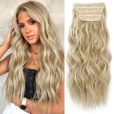 Imagem de Extensões de cabelo KookaStyle Beach Blonde sintéticas 50 cm 4 unidade