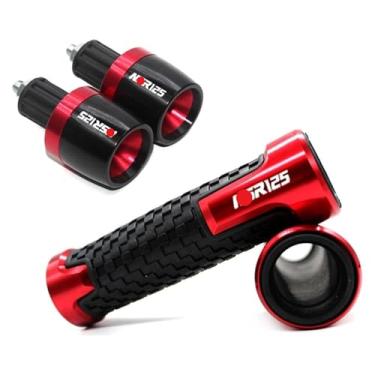 Imagem de Acessórios de motocicleta Alumínio CNC Pegas de Mão Tampa de Extremidade da Barra Compatível com NSR125 NSR 125 1988 1989 1990 (Vermelho)