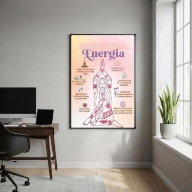 Imagem de Quadro Decorativo Como Proteger Sua Energia - 70x50cm - Quadros On-lin