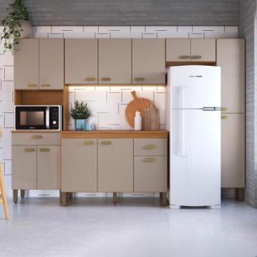 Imagem de Cozinha Modulada Completa Fidelitá Mariana 5 Peças 285cm 14 Portas 2 G