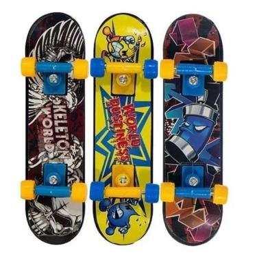 Imagem de Kit 3 Unidades Skate De Dedo Miniatura Art Brink X-Trick