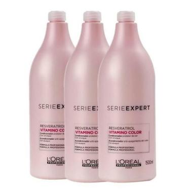 Imagem de Kit Condicionador Se Vitamino Color (3Und) 1,5L - Loréal - L'oreal Pro
