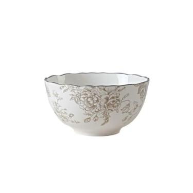 Imagem de Conjunto de pratos personalizados domésticos simples lazer restaurante negócios - tigela de sopa cinza de 18 cm