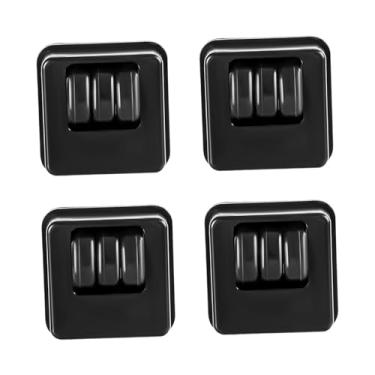 Imagem de YsXoWiui 4 Rodízios Giratórios Universais Flexíveis para Móveis, Resistentes E Duráveis, para Berços, Pufes E Carrinhos de Bebê, Preto, Tamanho real