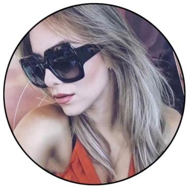 Imagem de (A) - DDLbiz NEW Oversized Square Luxury Sunglasses Gradient Lens Vintage Women Fashion (A)
