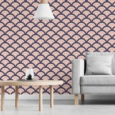 Imagem de Papel de Parede Adesivo Abstrato Sereia N03024 Rolo 0,58x3M