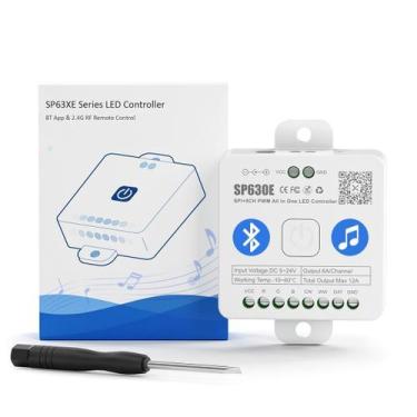 Imagem de Controlador LED Bluetooth BTF-LIGHTING SP630E para faixa de LED