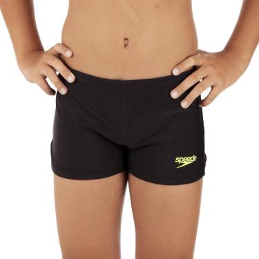 Imagem de Sunga Speedo Boxer Solid Preto - Infantil-Unissex