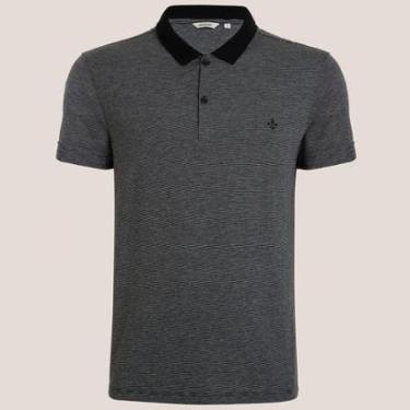 Imagem de Camisa Polo Dudalina Listrada Masculino-Masculino