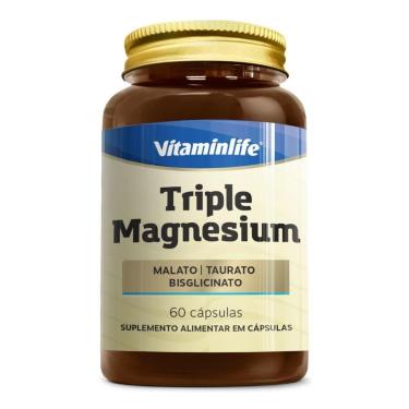Imagem de Trio Magnesio Bisglicinato Malato Taurato 60Caps Vitaminlife-Unissex