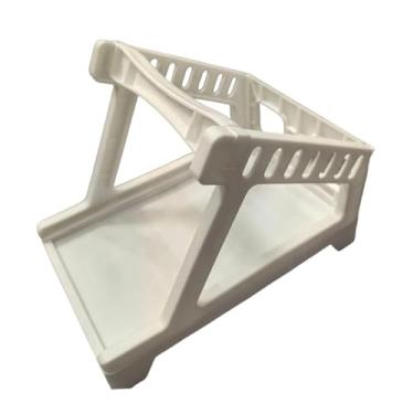 Imagem de Generic Suporte térmico para etiquetas, compacto, fácil de usar, multifuncional, acessório para cesta de etiquetas para casa, fábrica, supermercado, varejo, Branco