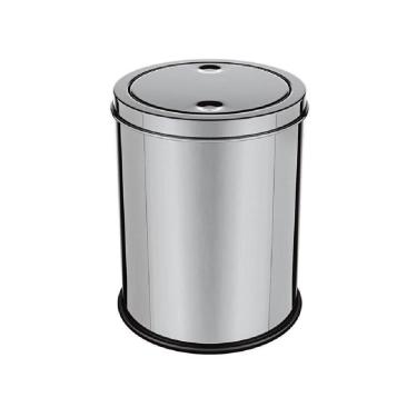 Imagem de Lixeira Em Inox Basculante 5 Litros Cesto Lixo Anti Odor