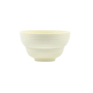 Imagem de Pratos de cerâmica branco leitoso sob o vidrado requintados talheres personalizados para uso doméstico - tigela de arroz de 11,4 cm