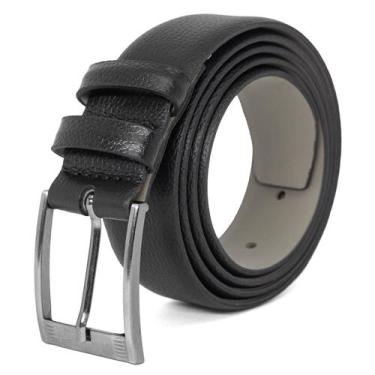 Imagem de Cinto Masculino Fasolo Estreito Social Couro Floater Confortável, Pret