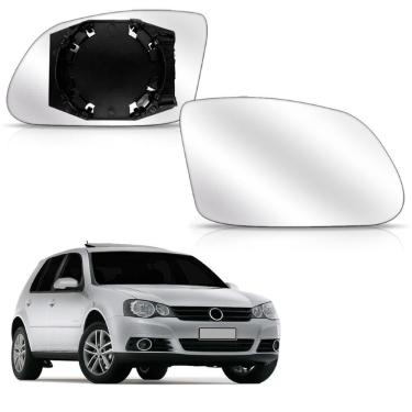 Imagem de Par Lente Retrovisor Golf Polo 2007 A 2015 Com Base