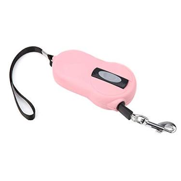 Imagem de Yctze Trela ​​retrátil para Cães – Trela ​​de Nylon Resistente Com Fita Reflexiva para Visibilidade Noturna, Alça Ergonômica, Design Sem Emaranhados (Rosa)