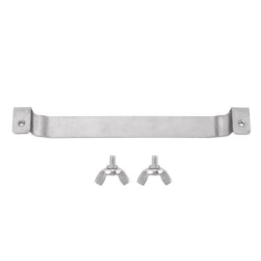 Imagem de Suporte de espátula de chapa de aço inoxidável para churrasco, suporte de raspador, rack de ferramentas de churrasco, acessórios de pá de churrasco para acampamento e piquenique (pequeno (8 x 10 cm /