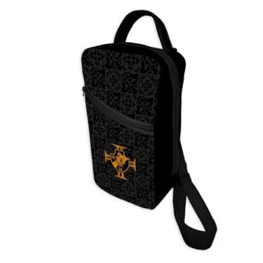 Imagem de Vasco da Gama Cruz Mochila Transversal Preta Feminina Dia a Dia 2L Neoprene