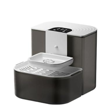 Imagem de Luocute Fonte de água para Animais de Estimação, Dispensador Automático de água de Grande Capacidade de 4,5L para Gatos, Cães, Tigela de Cerâmica Sem Filtro, Bomba Silenciosa, Controle (WHITE)