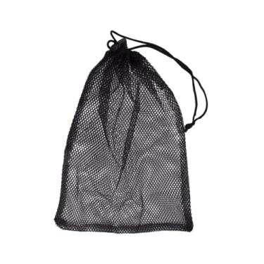 Imagem de Sacos de cordão de malha respirável | Armazenamento esportivo de nylon multiuso para equipamentos de atividade | Construção durável (25 x 30 cm)
