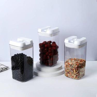Imagem de Kit 3 Potes Herméticos Multiuso Alimentos Mantimentos 1200Ml