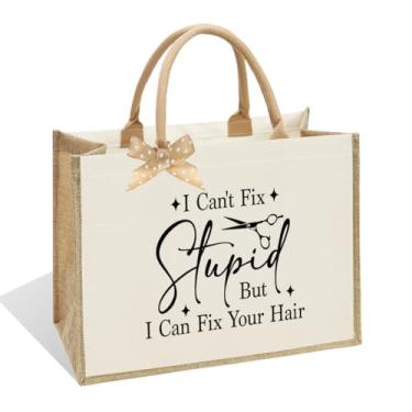 Imagem de NBIAN Sacola profissional para cabeleireiros – Organizador espaçoso para estilistas, bolsa de trabalho de lona durável com bolsos, presente ideal de aniversário e Natal para mulheres