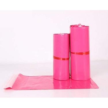 Imagem de Envelopes de poliéster rosa ProLine 7,5 x 10,5 sacos de envio com sacos postais autoadesivos, à prova d'água e à prova de rasgos (200)