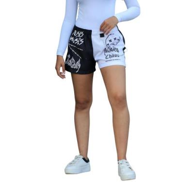 Imagem de Short Smile Curto Leve Com Corrente e Elástico na Cintura Esportivo Te