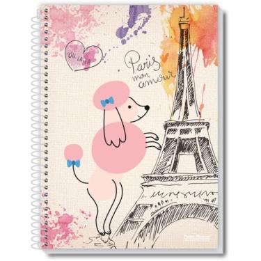 Imagem de Kit de Caderno de 10 Matérias, Capa Dura, Uau 200 Folhas, Pauta Branca