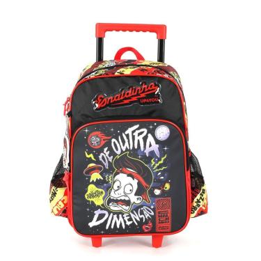 Imagem de Mochila Escolar de Rodas Enaldinho Youtuber Outra Dimensão